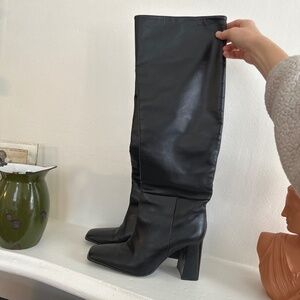 Zara Heeled Knee High Boots